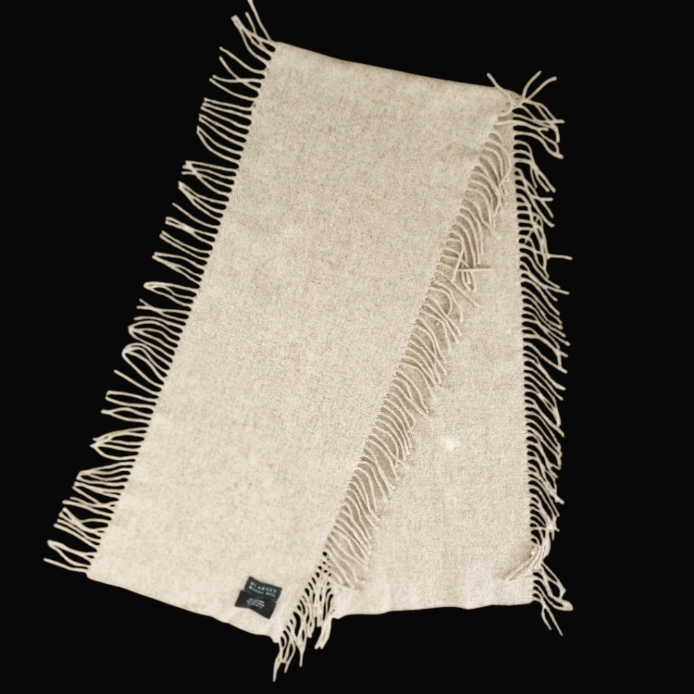 Blarney Woollen‎ Mills made in Ireland 100% lambswool scarf womens rectan…